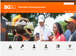 Examples of Client's Self Service Portals: Bowling Green State University
