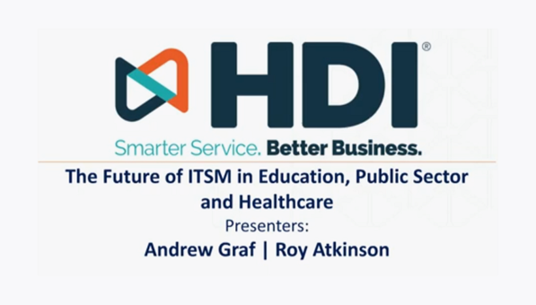 ITSM’s Future in Education, Public Sector and Healthcare