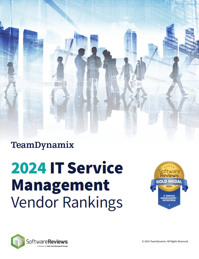 Info-Tech - 2023 IT Service Management Vendor Rankings - TeamDynamix