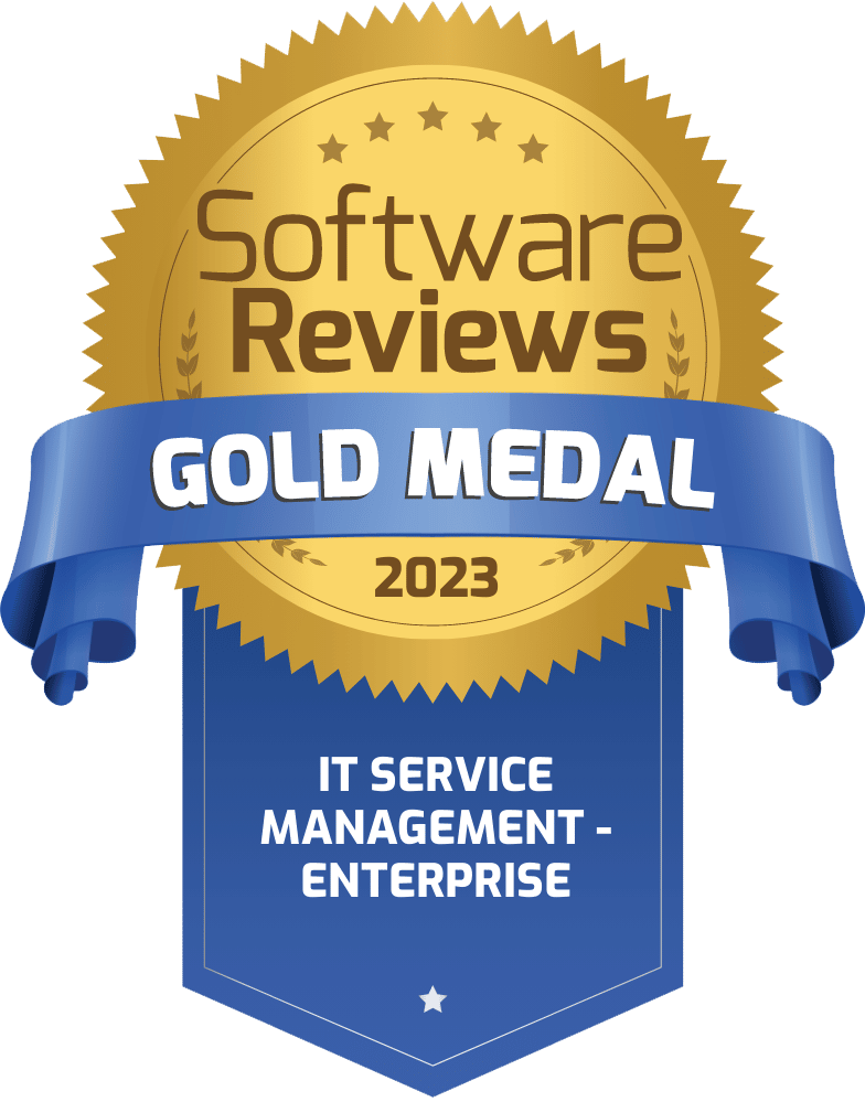 SoftwareReviews - ITSM Enterprise - Gold Medal 2023
